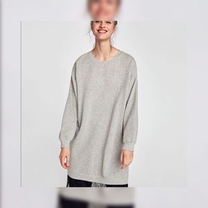 Zara oversized sweatshirt dress for women size M
